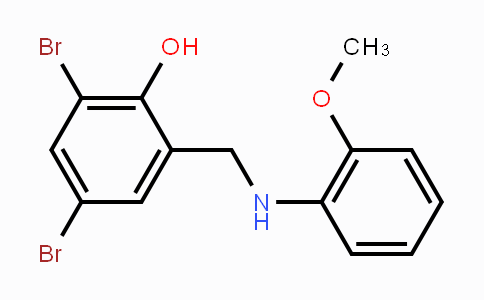 CAS No. 477871-71-9, 2,4-Dibromo-6-[(2-methoxyanilino)methyl]benzenol