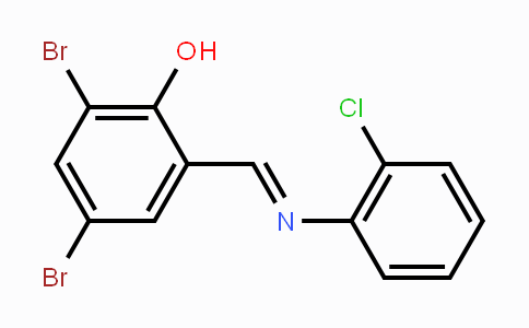 CAS No. 329936-58-5, 2,4-Dibromo-6-{[(2-chlorophenyl)imino]methyl}benzenol