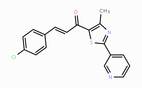 CAS No. 1430415-76-1, (2E)-3-(4-Chlorophenyl)-1-[4-methyl-2-(pyridin-3-yl)-1,3-thiazol-5-yl]prop-2-en-1-one