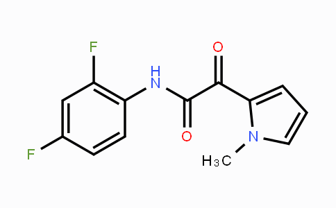 CAS No. 477872-05-2, N-(2,4-Difluorophenyl)-2-(1-methyl-1H-pyrrol-2-yl)-2-oxoacetamide