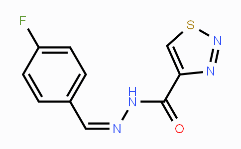 CAS No. 477872-08-5, N'-[(Z)-(4-Fluorophenyl)methylidene]-1,2,3-thiadiazole-4-carbohydrazide