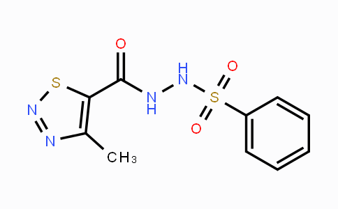 CAS No. 477872-16-5, N'-[(4-Methyl-1,2,3-thiadiazol-5-yl)carbonyl]benzenesulfonohydrazide