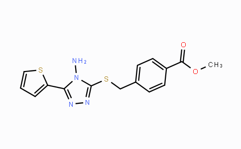 CAS No. 477872-67-6, Methyl 4-({[4-amino-5-(2-thienyl)-4H-1,2,4-triazol-3-yl]sulfanyl}methyl)benzenecarboxylate