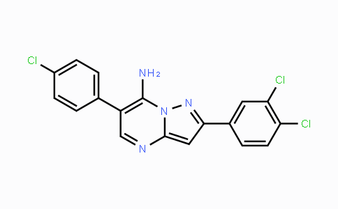 CAS No. 691873-05-9, 6-(4-Chlorophenyl)-2-(3,4-dichlorophenyl)pyrazolo[1,5-a]pyrimidin-7-amine