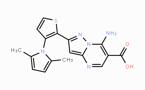 CAS No. 691873-06-0, 7-Amino-2-[3-(2,5-dimethyl-1H-pyrrol-1-yl)-2-thienyl]pyrazolo[1,5-a]pyrimidine-6-carboxylic acid