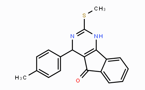 CAS No. 691873-08-2, 4-(4-Methylphenyl)-2-(methylsulfanyl)-1,4-dihydro-5H-indeno[1,2-d]pyrimidin-5-one