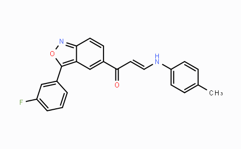 CAS No. 691873-12-8, (E)-1-[3-(3-Fluorophenyl)-2,1-benzisoxazol-5-yl]-3-(4-toluidino)-2-propen-1-one