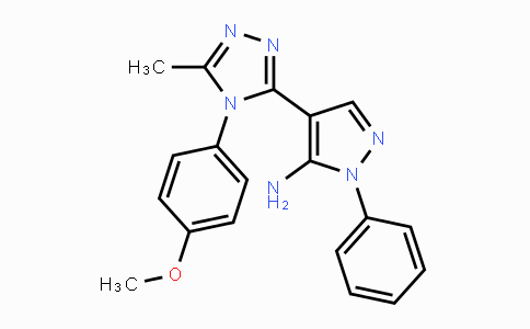 CAS No. 329901-27-1, 4-[4-(4-Methoxyphenyl)-5-methyl-4H-1,2,4-triazol-3-yl]-1-phenyl-1H-pyrazol-5-amine