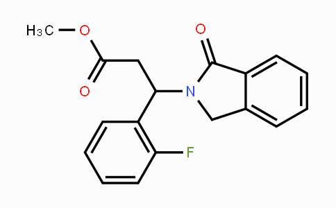 CAS No. 383148-35-4, Methyl 3-(2-fluorophenyl)-3-(1-oxo-1,3-dihydro-2H-isoindol-2-yl)propanoate