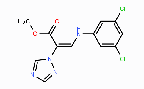 CAS No. 383148-45-6, Methyl (E)-3-(3,5-dichloroanilino)-2-(1H-1,2,4-triazol-1-yl)-2-propenoate