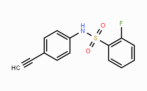 CAS No. 383147-79-3, N-(4-Ethynylphenyl)-2-fluorobenzenesulfonamide