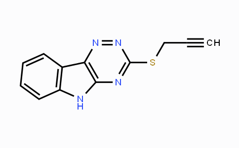 CAS No. 332110-23-3, 2-Propynyl 5H-[1,2,4]triazino[5,6-b]indol-3-yl sulfide