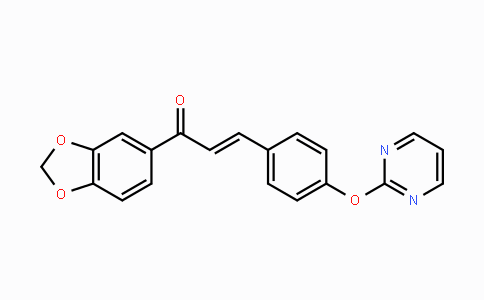 CAS No. 860789-31-7, (E)-1-(1,3-Benzodioxol-5-yl)-3-[4-(2-pyrimidinyloxy)phenyl]-2-propen-1-one