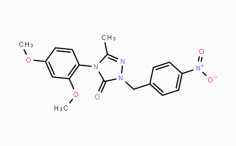 CAS No. 861206-43-1, 4-(2,4-Dimethoxyphenyl)-5-methyl-2-(4-nitrobenzyl)-2,4-dihydro-3H-1,2,4-triazol-3-one