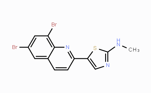 CAS No. 861206-63-5, N-[5-(6,8-Dibromo-2-quinolinyl)-1,3-thiazol-2-yl]-N-methylamine
