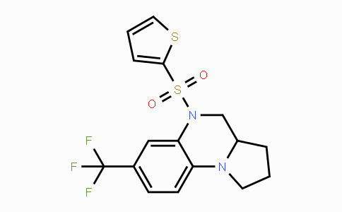 CAS No. 861206-82-8, 5-(2-Thienylsulfonyl)-7-(trifluoromethyl)-1,2,3,3a,4,5-hexahydropyrrolo[1,2-a]quinoxaline