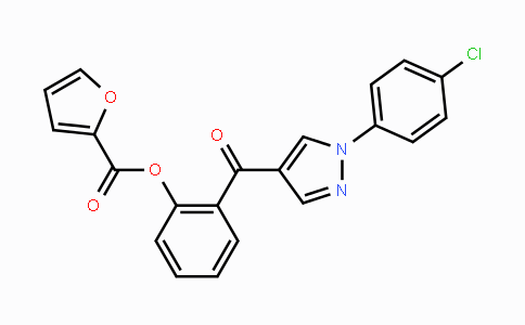 CAS No. 956326-47-9, 2-{[1-(4-Chlorophenyl)-1H-pyrazol-4-yl]carbonyl}phenyl 2-furoate