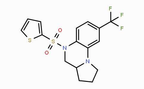 CAS No. 861207-20-7, 5-(2-Thienylsulfonyl)-8-(trifluoromethyl)-1,2,3,3a,4,5-hexahydropyrrolo[1,2-a]quinoxaline
