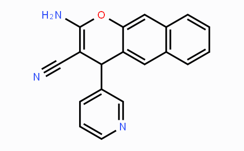 CAS No. 861208-23-3, 2-Amino-4-(3-pyridinyl)-4H-benzo[g]chromene-3-carbonitrile