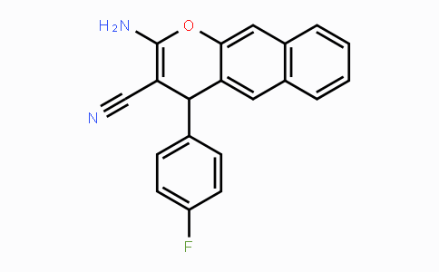 CAS No. 861208-25-5, 2-Amino-4-(4-fluorophenyl)-4H-benzo[g]chromene-3-carbonitrile
