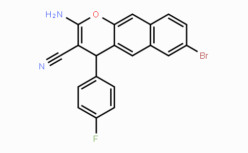 CAS No. 861208-27-7, 2-Amino-7-bromo-4-(4-fluorophenyl)-4H-benzo[g]chromene-3-carbonitrile