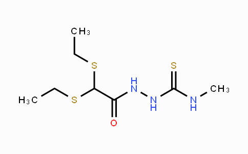 CAS No. 338394-31-3, 2-[2,2-Bis(ethylsulfanyl)acetyl]-N-methyl-1-hydrazinecarbothioamide