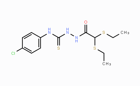 CAS No. 338394-33-5, 2-[2,2-Bis(ethylsulfanyl)acetyl]-N-(4-chlorophenyl)-1-hydrazinecarbothioamide