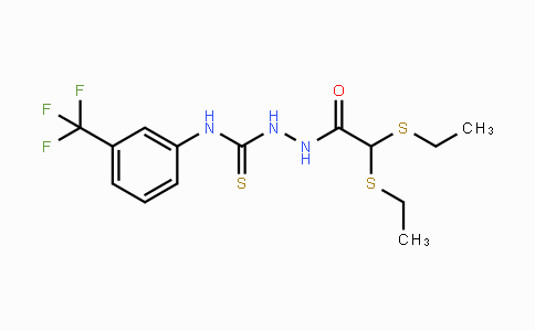 338394-35-7 | 2-[2,2-Bis(ethylsulfanyl)acetyl]-N-[3-(trifluoromethyl)phenyl]-1-hydrazinecarbothioamide
