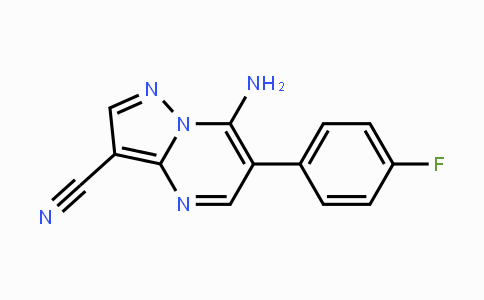 CAS No. 338394-46-0, 7-Amino-6-(4-fluorophenyl)pyrazolo[1,5-a]pyrimidine-3-carbonitrile