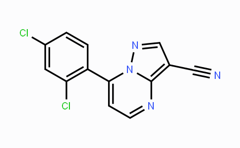 CAS No. 338394-70-0, 7-(2,4-Dichlorophenyl)pyrazolo[1,5-a]pyrimidine-3-carbonitrile