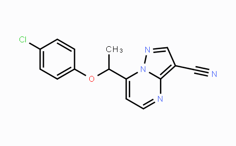 CAS No. 338394-72-2, 7-[1-(4-Chlorophenoxy)ethyl]pyrazolo[1,5-a]pyrimidine-3-carbonitrile