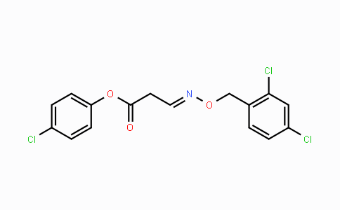 CAS No. 338395-24-7, 4-Chlorophenyl 3-{[(2,4-dichlorobenzyl)oxy]imino}propanoate