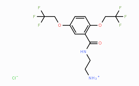 CAS No. 57005-39-7, 2-{[2,5-Bis(2,2,2-trifluoroethoxy)benzoyl]amino}-1-ethanaminium chloride