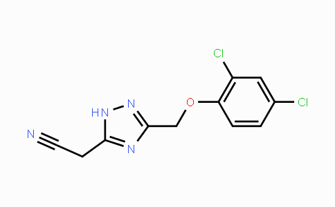 CAS No. 338395-57-6, 2-{3-[(2,4-Dichlorophenoxy)methyl]-1H-1,2,4-triazol-5-yl}acetonitrile