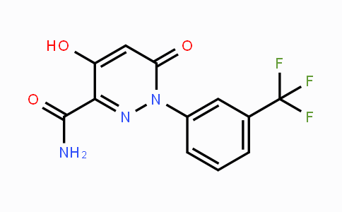CAS No. 338395-61-2, 4-Hydroxy-6-oxo-1-[3-(trifluoromethyl)phenyl]-1,6-dihydro-3-pyridazinecarboxamide