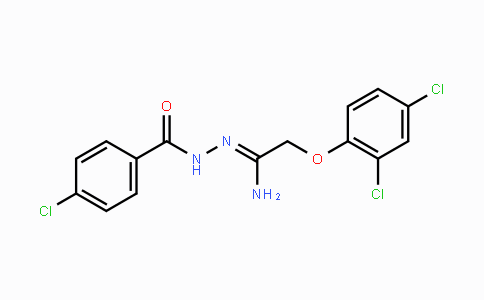 CAS No. 338395-78-1, N'-(4-Chlorobenzoyl)-2-(2,4-dichlorophenoxy)ethanehydrazonamide