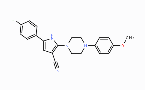 CAS No. 338396-65-9, 5-(4-Chlorophenyl)-2-[4-(4-methoxyphenyl)piperazino]-1H-pyrrole-3-carbonitrile