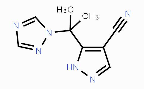 CAS No. 321533-96-4, 5-[1-Methyl-1-(1H-1,2,4-triazol-1-yl)ethyl]-1H-pyrazole-4-carbonitrile