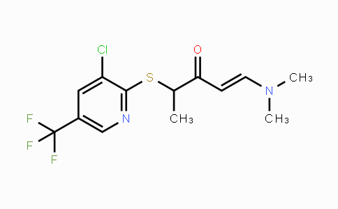 CAS No. 338397-45-8, 4-{[3-Chloro-5-(trifluoromethyl)-2-pyridinyl]sulfanyl}-1-(dimethylamino)-1-penten-3-one