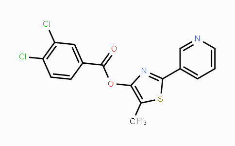 CAS No. 338398-96-2, 5-Methyl-2-(3-pyridinyl)-1,3-thiazol-4-yl 3,4-dichlorobenzenecarboxylate