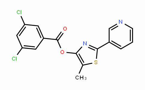 CAS No. 338398-97-3, 5-Methyl-2-(3-pyridinyl)-1,3-thiazol-4-yl 3,5-dichlorobenzenecarboxylate
