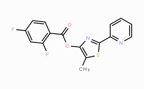 MC117335 | 338399-07-8 | 5-Methyl-2-(2-pyridinyl)-1,3-thiazol-4-yl 2,4-difluorobenzenecarboxylate