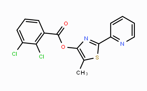 CAS No. 338399-14-7, 5-Methyl-2-(2-pyridinyl)-1,3-thiazol-4-yl 2,3-dichlorobenzenecarboxylate