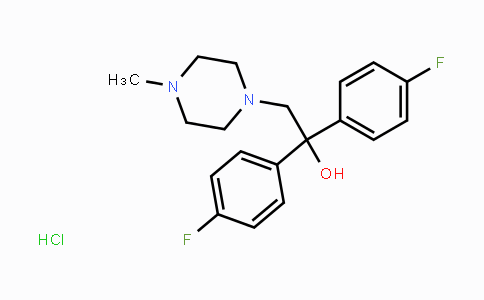 CAS No. 317822-08-5, 1,1-Bis(4-fluorophenyl)-2-(4-methylpiperazin-1-yl)ethan-1-ol hydrochloride