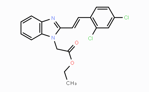 CAS No. 338772-07-9, Ethyl 2-[2-(2,4-dichlorostyryl)-1H-1,3-benzimidazol-1-yl]acetate