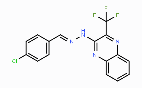 CAS No. 338773-12-9, 4-Chlorobenzenecarbaldehyde N-[3-(trifluoromethyl)-2-quinoxalinyl]hydrazone
