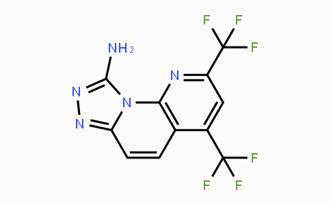 CAS No. 338773-55-0, 2,4-Bis(trifluoromethyl)[1,2,4]triazolo[4,3-a][1,8]naphthyridin-9-ylamine