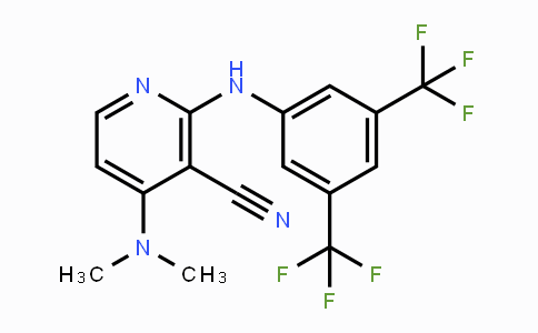 CAS No. 338773-84-5, 2-[3,5-Bis(trifluoromethyl)anilino]-4-(dimethylamino)nicotinonitrile