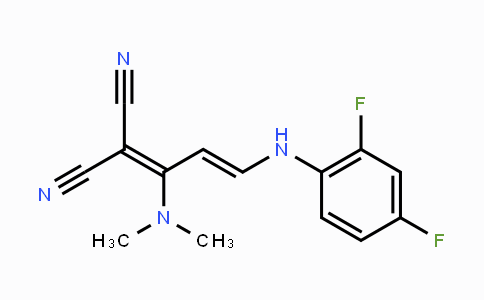 CAS No. 1164476-37-2, 2-[3-(2,4-Difluoroanilino)-1-(dimethylamino)-2-propenylidene]malononitrile