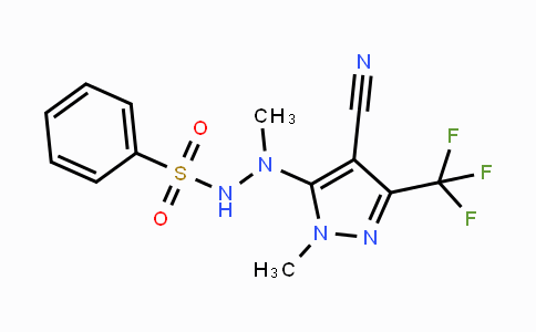 MC117378 | 321538-15-2 | N'-[4-Cyano-1-methyl-3-(trifluoromethyl)-1H-pyrazol-5-yl]-N'-methylbenzenesulfonohydrazide